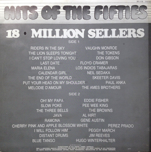 Various : Hits of the Fifties (LP, Comp)