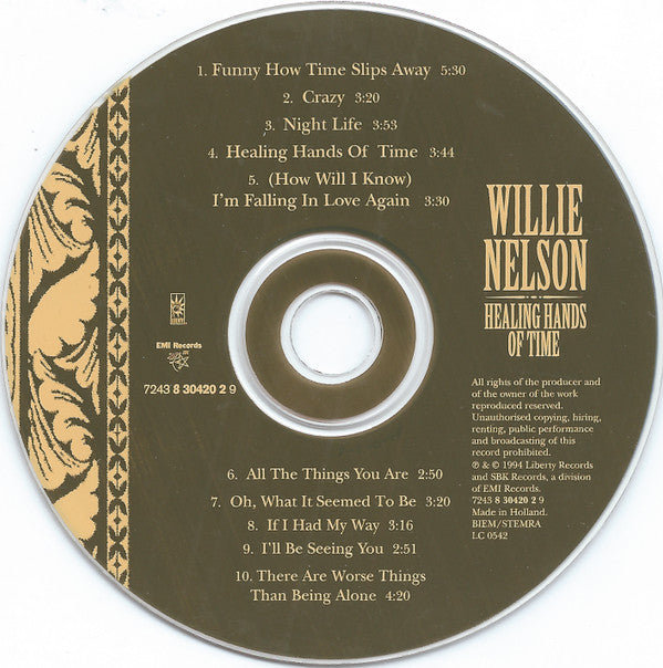 Willie Nelson : Healing Hands Of Time (CD, Album)