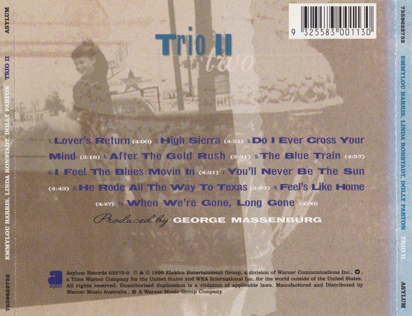 Emmylou Harris, Linda Ronstadt, Dolly Parton : Trio II (CD, Album)