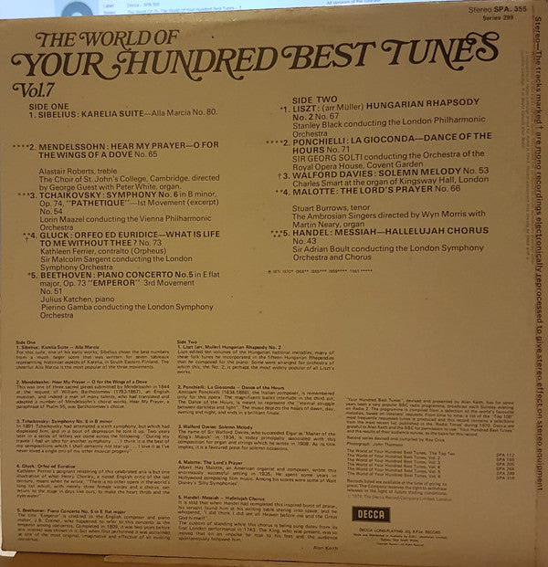 Various : The World Of Your Hundred Best Tunes Vol. 7 (LP, Comp)
