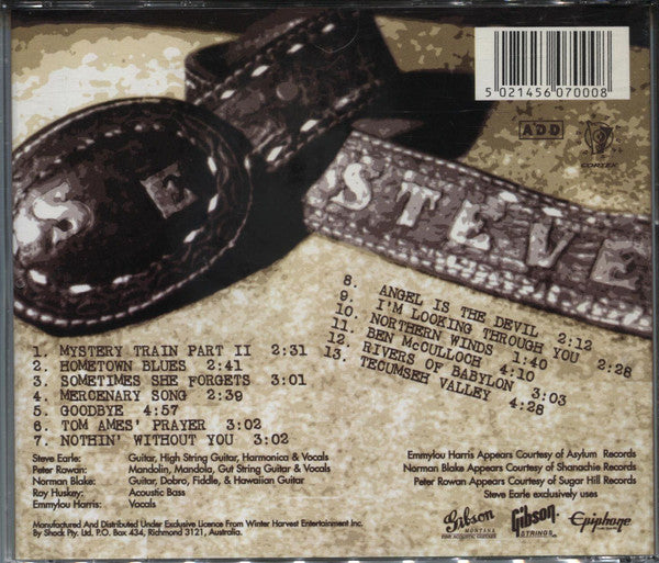 Steve Earle : Train A Comin' (CD, Album)