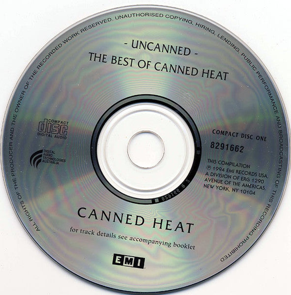 Canned Heat : Uncanned! The Best Of Canned Heat (2xCD, Comp, RM)