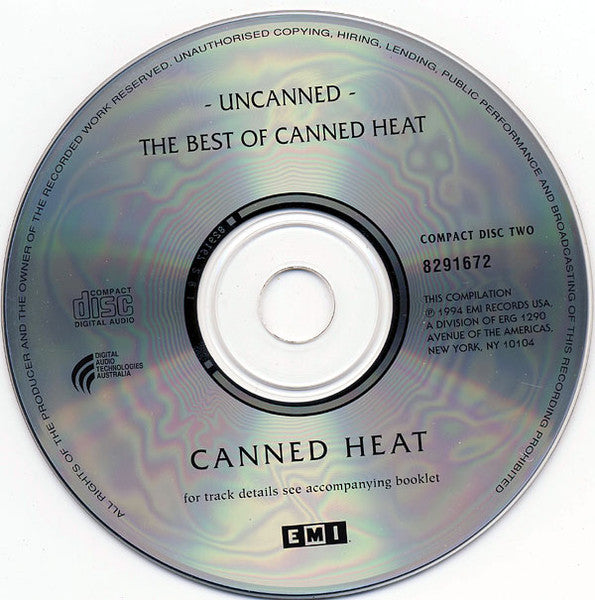 Canned Heat : Uncanned! The Best Of Canned Heat (2xCD, Comp, RM)