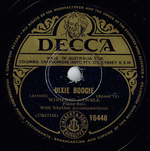 Winifred Atwell : Britannia Rag / Dixie Boogie  (Shellac, 10")