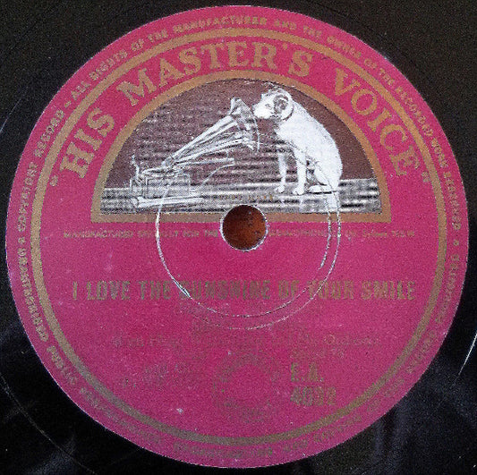 Merv Griffin : I Love The Sunshine Of Your Smile / They Say You Cry (Shellac, 10")