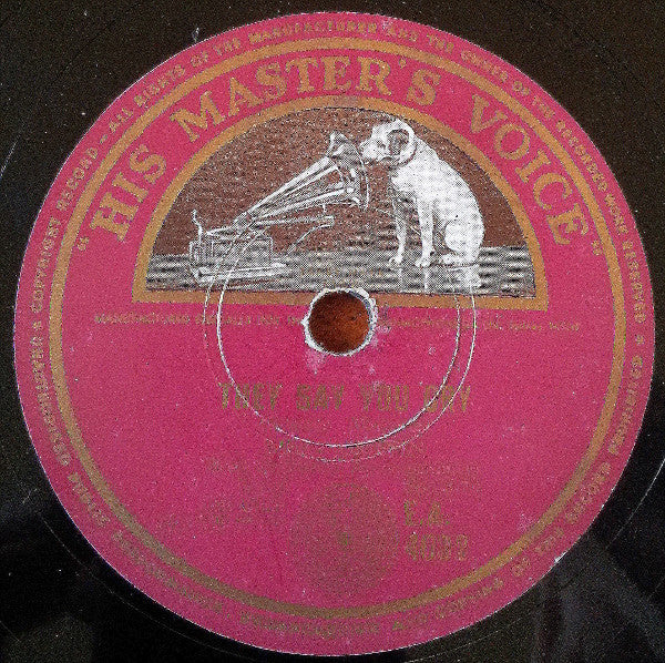 Merv Griffin : I Love The Sunshine Of Your Smile / They Say You Cry (Shellac, 10")