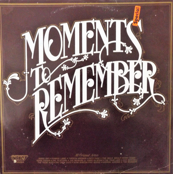 Various : Moments To Remember (LP, Comp)