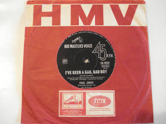 Paul Jones : I've Been A Bad, Bad Boy / Sonny Boy Williamson (7", Single)