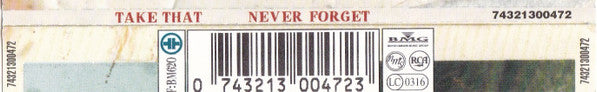 Take That : Never Forget (CD, Single)