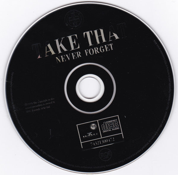 Take That : Never Forget (CD, Single)