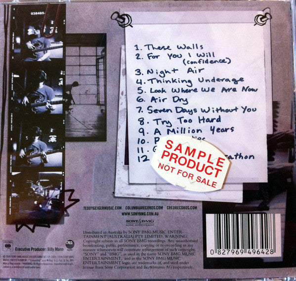 Teddy Geiger : Underage Thinking (CD, Album)