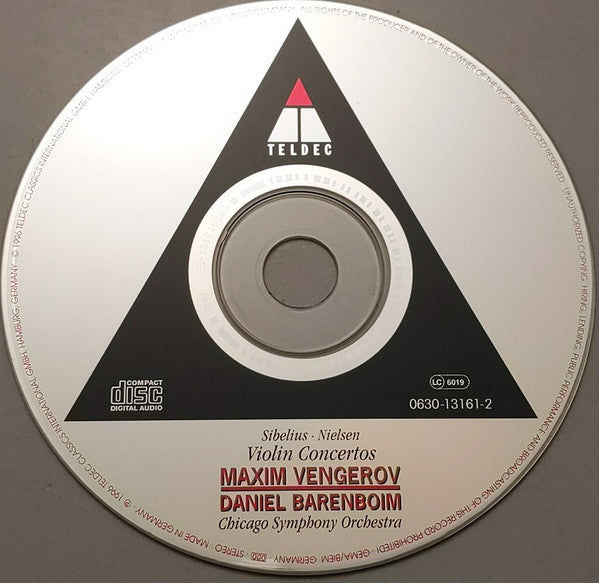 Sibelius* ∙ Nielsen*, Maxim Vengerov, Chicago Symphony Orchestra, Daniel Barenboim : Violin Concertos (CD, Album)