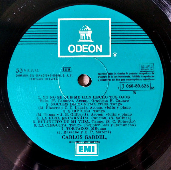 Carlos Gardel : La Voz Inolvidable (LP, Comp)