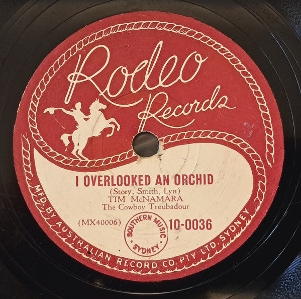 Tim McNamara (2) : Mockin' Bird Hill /  I Overlooked An Orchid (Shellac, 10")