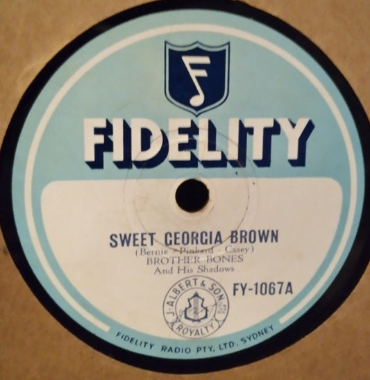 Brother Bones and His Shadows : Sweet Georgia Brown / Margie (Shellac, 10")
