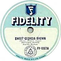 Brother Bones and His Shadows : Sweet Georgia Brown / Margie (Shellac, 10")