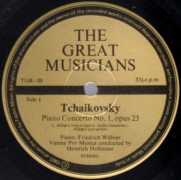 Tchaikovsky* : Tchaikovsky (Part One) (10")