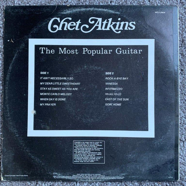 Chet Atkins : The Most Popular Guitar (LP, Album, Mono)