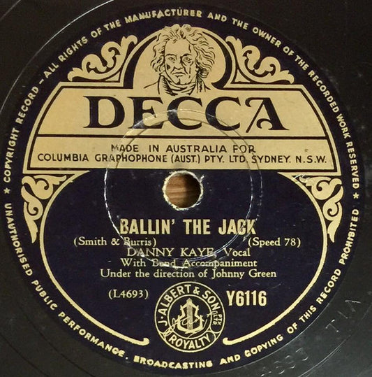 Danny Kaye (2) :  Ballin' The Jack / I Wonder Who's Kissing Her Now (Shellac, 10")