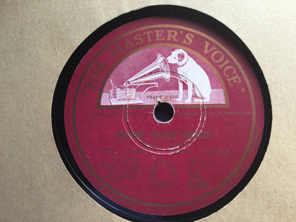 Pete Johnson And Albert Ammons : Cuttin' The Boogie / Barrel House Boogie (Shellac, 10")