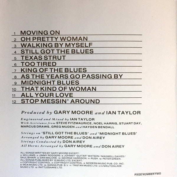 Gary Moore : Still Got The Blues (CD, Album, RE)