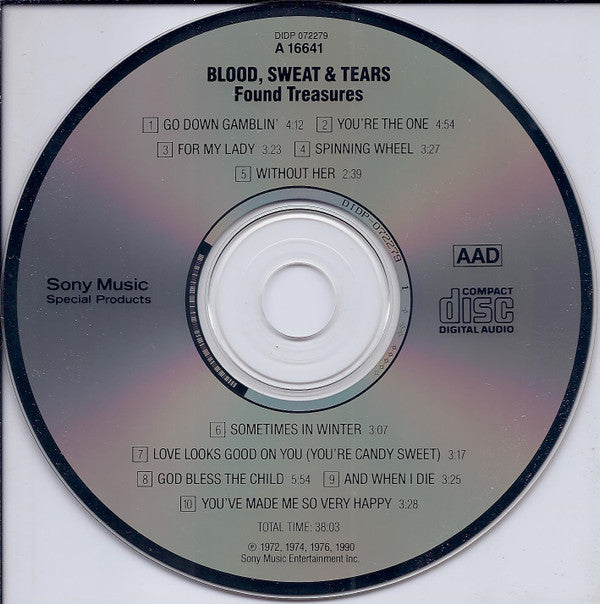 Blood, Sweat & Tears* : Found Treasures (CD, Comp)