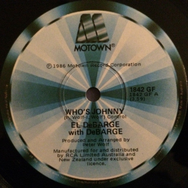 El DeBarge With DeBarge : Who's Johnny (7", Single)