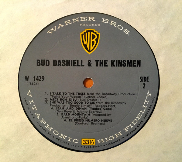 Bud Dashiell & The Kinsmen : Bud Dashiell & The Kinsmen (LP, Mono)