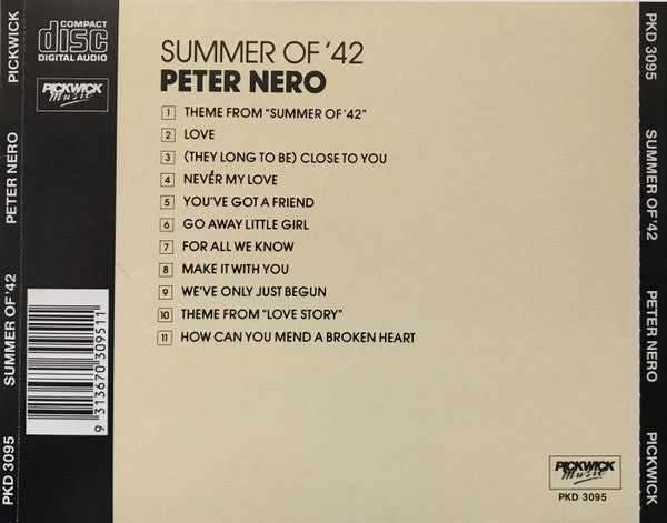 Peter Nero : Summer Of '42 (CD, Album, RE)