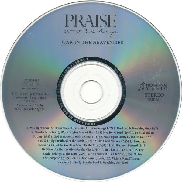 Various : War In The Heavenlies (CD, Comp, Smplr)