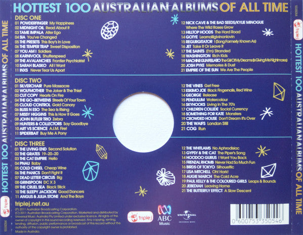 Various : Triple J's Hottest 100 Australian Albums Of All Time (3xCD, Album, Comp)