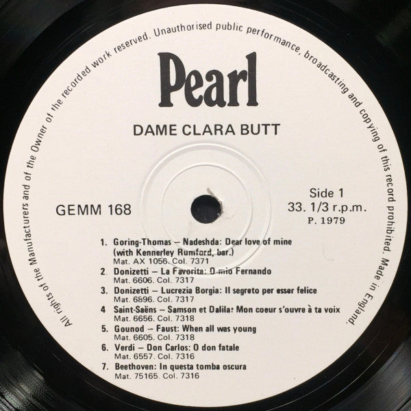 Clara Butt : Dame Clara Butt (LP, Comp, Mono)