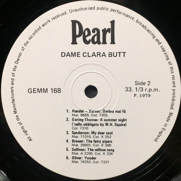 Clara Butt : Dame Clara Butt (LP, Comp, Mono)