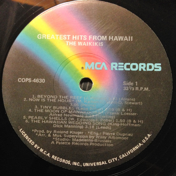 The Waikiki's : Greatest Hits From Hawaii (Instrumentals) (LP, Comp)