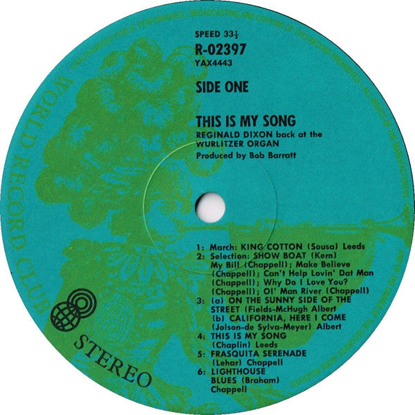 Reginald Dixon : This Is My Song (LP, Album, Club)