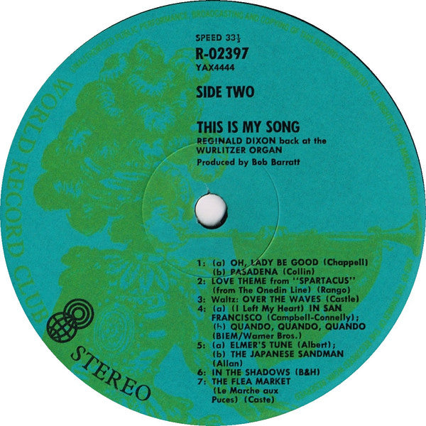 Reginald Dixon : This Is My Song (LP, Album, Club)