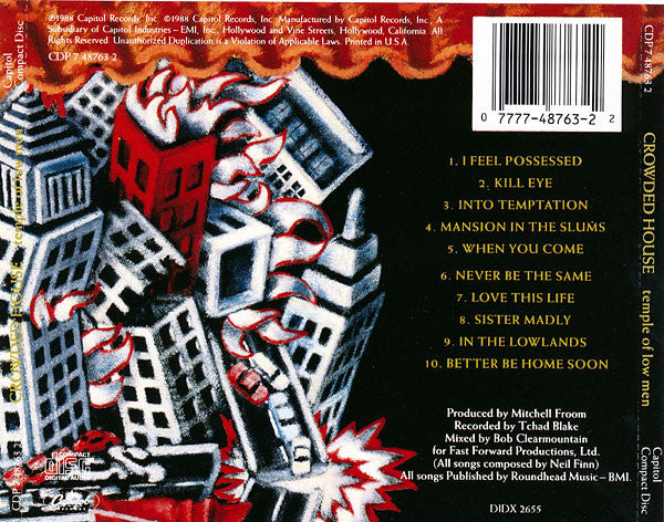 Crowded House : Temple Of Low Men (CD, Album)