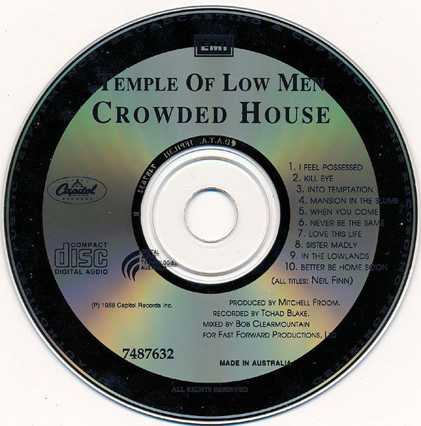 Crowded House : Temple Of Low Men (CD, Album)