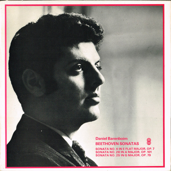 Ludwig van Beethoven, Daniel Barenboim : Piano Sonatas No. 4 In E Flat Major, Op. 7; No. 28 In A Major, Op. 101; No. 25 In G Major, Op. 79 (LP, Album, Club)