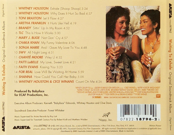 Various : Waiting To Exhale (Original Soundtrack Album) (CD, Album)