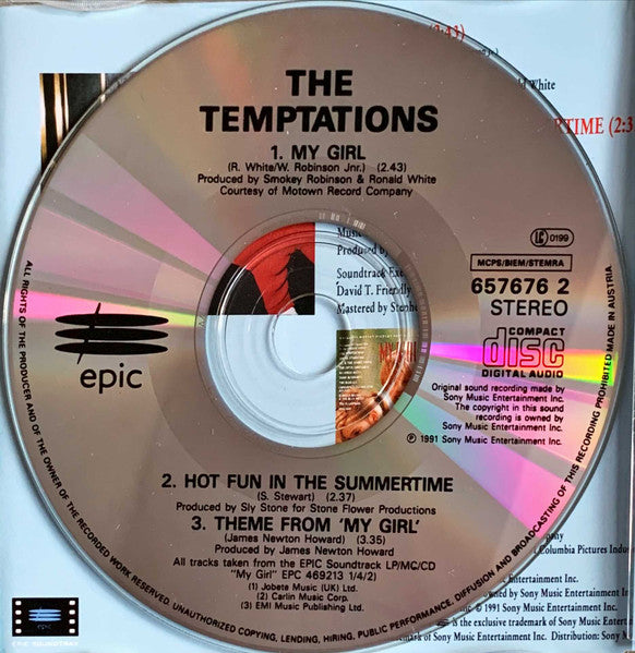 The Temptations : My Girl (CD, Single)