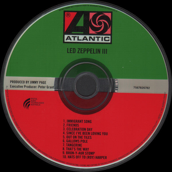Led Zeppelin : Led Zeppelin III (CD, Album, RE, RM)