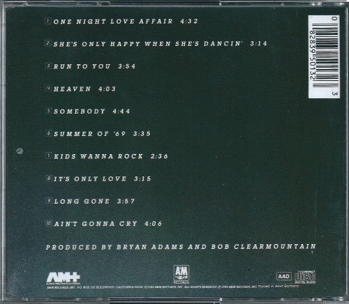 Bryan Adams : Reckless (CD, Album, RE, Dis)