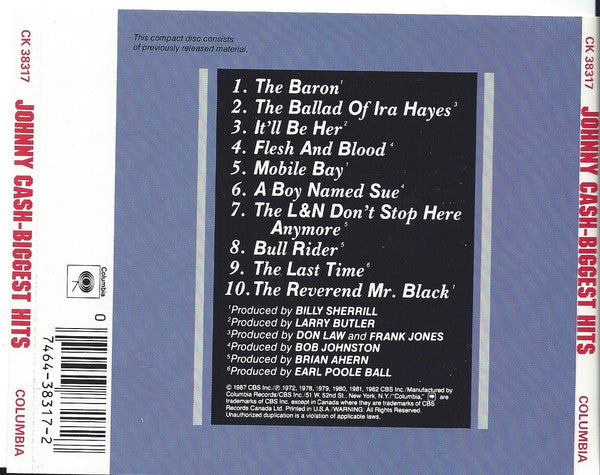 Johnny Cash : Biggest Hits (CD, Comp, RE)
