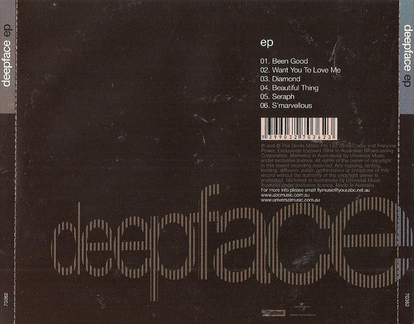 Deepface : Deepface EP (CD, EP)