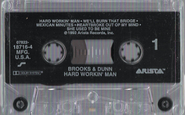 Brooks & Dunn : Hard Workin' Man (Cass, Album)