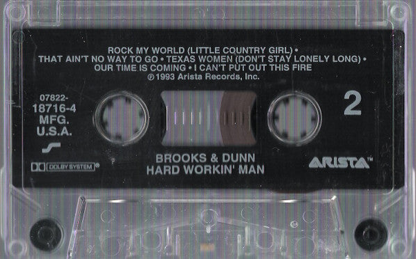 Brooks & Dunn : Hard Workin' Man (Cass, Album)