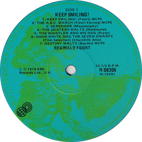 Reginald Foort : Keep Smiling (LP, Album, Club)
