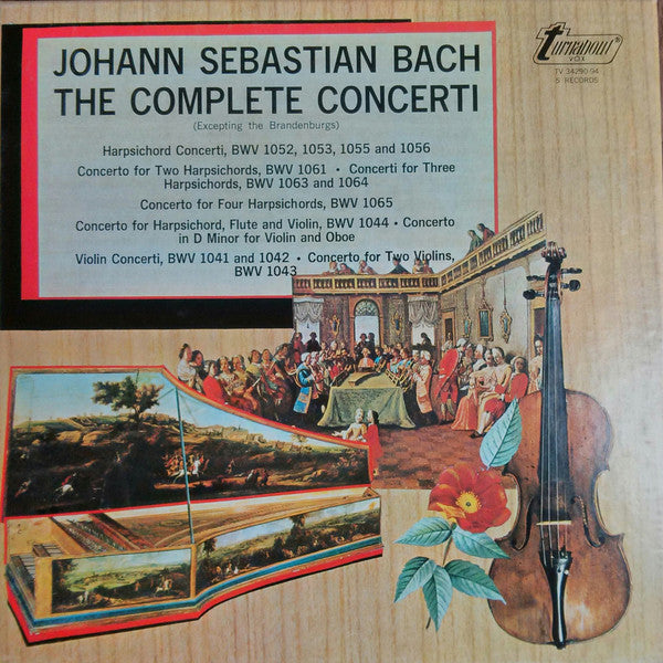 Johann Sebastian Bach - Martin Galling, Helmuth Rilling, Rolf Reinhardt : The Complete Concerti (Excepting The Brandenburgs) (5xLP, Album, Mono)