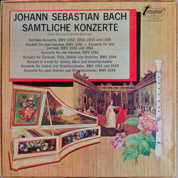 Johann Sebastian Bach - Martin Galling, Helmuth Rilling, Rolf Reinhardt : The Complete Concerti (Excepting The Brandenburgs) (5xLP, Album, Mono)